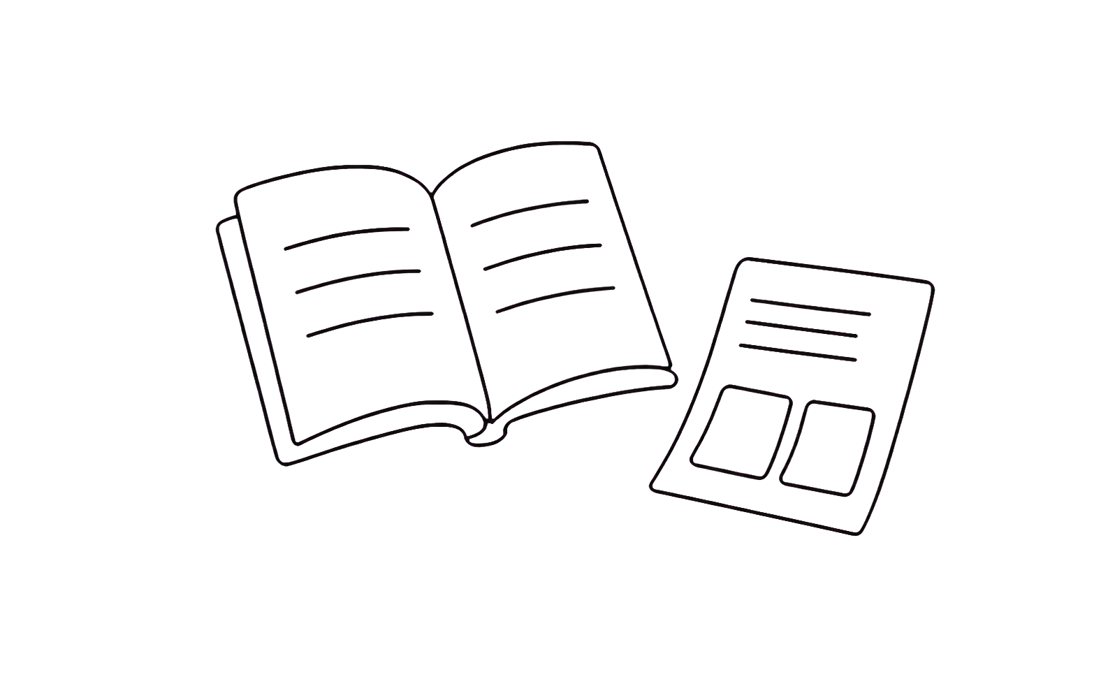 Nonfiction book and knowledge content translation visual.